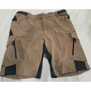 Palmyth Men's Fishing Cargo Shorts 3XL‎ Khaki Quick Dry Utility Outdoor 10.5